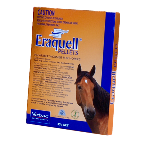 ERAQUELL PELLETS PALATABLE WORMER FOR HORSES