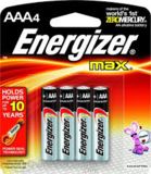 ENERGIZER MAX AAA 4 PACK