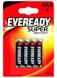 Eveready Super Heavy Duty AAA 4 Pack